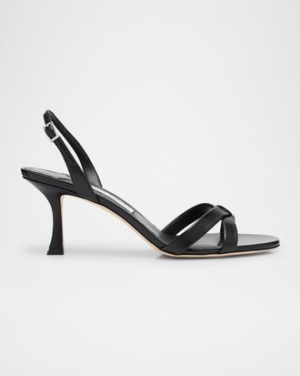 Jimmy Choo London Elsy 70 Leather Sandals