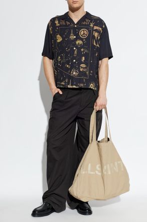 AllSaints Pacify Shirt, Mens, Navy Blue