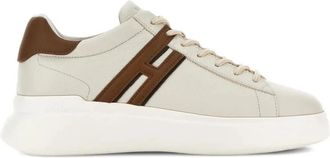 Hogan H580 Allacciato H Profilo - Heren - Sneakers - Beige - 44 EU - Leer - Schoenen