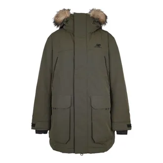 New Balance Warm Long Down Parka Asia Sizing Olive Green NPA46011-KH