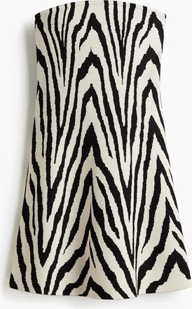 H&M Bandeau-Kleid aus Feinstrick - White