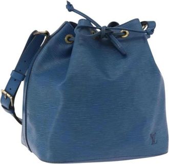 Louis Vuitton Pre-owned Petit No&eacute; Shoulder Bag - Dames - Vintage Tas - Blauw - ONE Size - Leer - Vintage