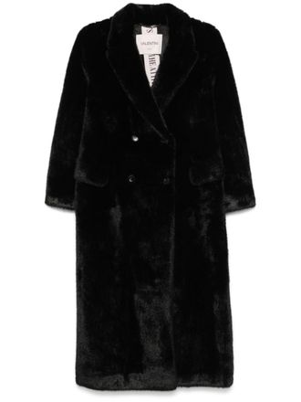 VALENTINI 1972 faux-fur coat - Black