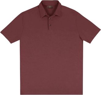 Zanone Polo Shirt - Heren - Polos - Rood - S - Katoen - Tops