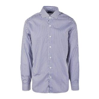 Barba Overhemd - Heren - Casual Overhemden - Blauw - XL - Katoen - Overhemden