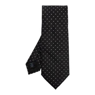 Dolce & Gabbana Ties, male, Black, Size: ONE SIZE Silk Polka Dot Tie