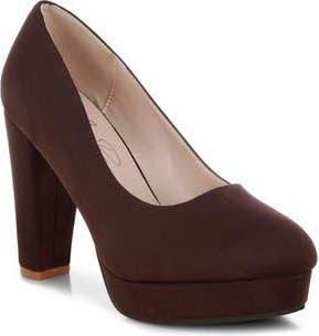 London Rag Olanta Platform Pump in Brown at Nordstrom Rack, Size 7.5