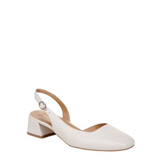 Naturalizer Jayla Low Heel Slingback Warm White I8960L3102 Womens
