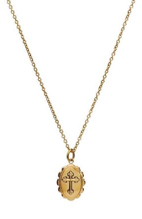 Alex and Ani Cross Pendant Necklace in Gold at Nordstrom