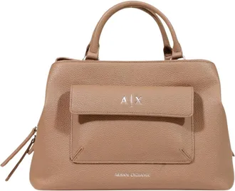 A|X Armani Exchange Tassen, Dames, Beige, ONE Size, Polyester, Handbag met schouderband