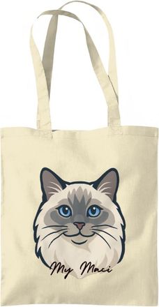 Generic Cute Cat Tote Bag, Reusable Shopping Bag with Adorable Cat Illustration, Gift for Pet Lovers