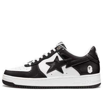 A Bathing Ape Bape Sta Low Black White BAPE-COLLEGE-BLACK