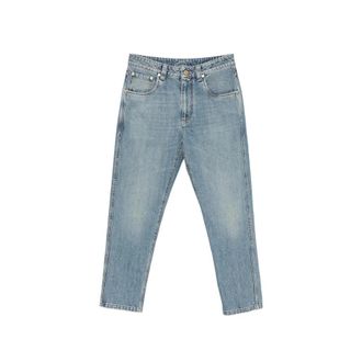 Brunello Cucinelli Brunello Cucinelli, Straight Jeans, female, Blue, Size: M Straight Jeans