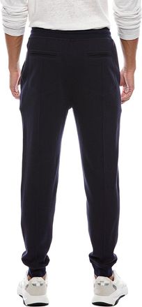 Brunello Cucinelli Cotton-Blend Tailored Joggers - Blue