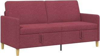 vidaXL Sof&aacute; Con Almacenamiento Rojo Vino 172 X 78 X 87 Cm Poli&eacute;ster Vidaxl