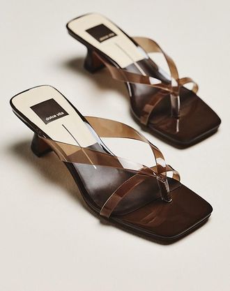 Dolce Vita Brevel Jelly Flip-Flop Heeled Sandals