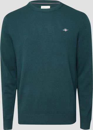 GANT Mens Lambswool Blend Crewneck Sweater in Green - Size X-Large