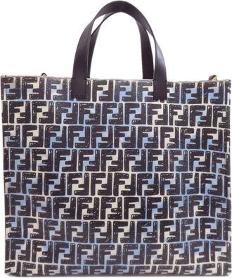 Fendi Zucca Black Pvc Tote Bag (Pre-Owned)