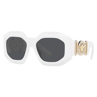 Versace VE4424U Oversized Square Frame Sunglasses - White