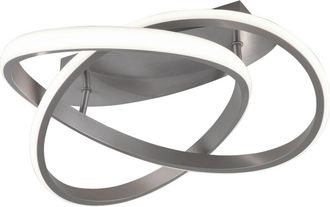 Reality Reality Leuchten - Plaf&oacute;n Course N&iacute;quel Espiral Led 18w Regulable &Oslash;45 Cm Trio Lighting