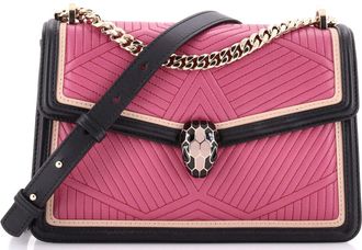Bulgari Serpenti Forever Shoulder Bag Quilted Leather Small