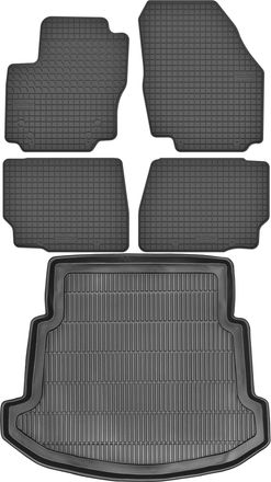 OEM Juego De Alfombrillas De Goma Para Coche Y Maletero Para Ford Mondeo Mk4 Hatchback (2008-2014)