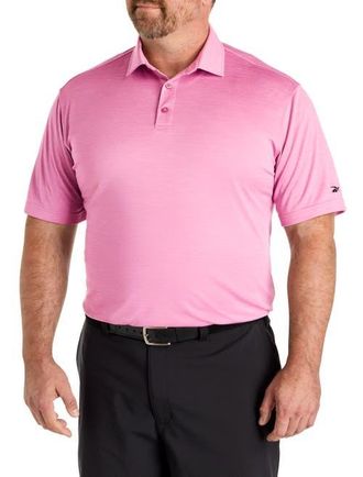Reebok Big & Tall Performance Heather Polo Shirt in Playful Pink at Nordstrom, Size Xx-Large