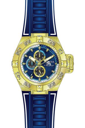 Invicta Subaqua 49880 Herenhorloge - Quartz Uurwerk - Roestvrij Staal met Blauwe Wijzerplaat - 50 mm