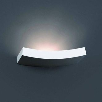 Faro Barcelona Aplique en yeso curvo blanco 36cm