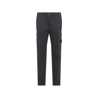 Stone Island Broken Twill Old Effect Cargo Pant - Heren - Slim Fit Broeken - Grijs - W31 - Katoen - Broeken