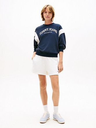 Tommy Hilfiger Logo Sueded Terry Relaxed Sweat Shorts