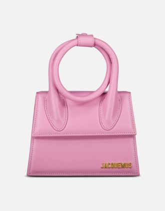 Jacquemus Womens Jacquemus Le Chiquito Noeud Bag in Light Pink