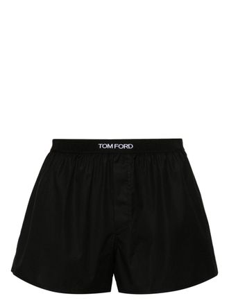 Tom Ford logo-waistband boxer shorts - Black