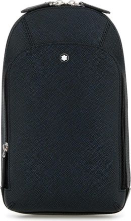 Montblanc Melange Blue Leather Crossbody Bag