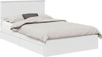 vidaXL Cama Con Almacenamiento 120 X 190 Cm Madera De Ingenier&iacute;a Vidaxl