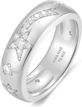 Ania Haie Celestial Crystal Pav&eacute; Band Ring in Silver at Nordstrom, Size 7