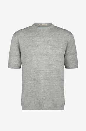 Maurizio Baldassari Kurz&auml;rmeliges T-Shirt aus Leinen