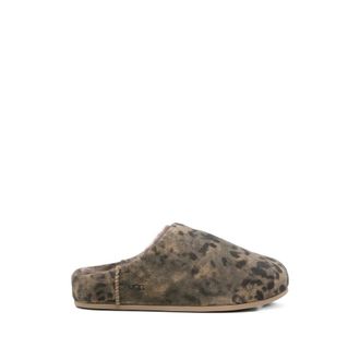 UGG Elea Leopard-print Shearling Slippers