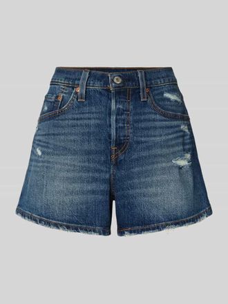 Levi's Regular Fit Jeansshorts aus Baumwoll-Mix in Marine, Gr&ouml;&szlig;e 25