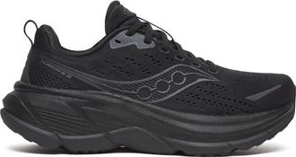 Saucony Womens Hurricane 25 Shoes In Triple Black