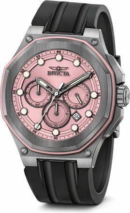 Invicta Akula Chronograph GMT Quartz Pink Dial Mens Watch 49141