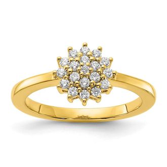 Diamond2Deal 14k Gold Lab Grown Diamond Wedding Band Ring 0.3Ct Clarity- VS Color- G-H