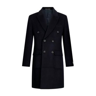 Liu Jo Jassen, Heren, Blauw, L, Wol, Wollen en kasjmier jas