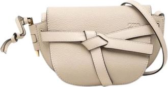 Loewe Pre-owned The Gate Crossbody Bag - Dames - Vintage Mini Tas - Beige - ONE Size - Leer - Vintage