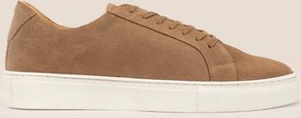 Oswin Hyde Mens Harper Sand Suede - Brown - Size: 12