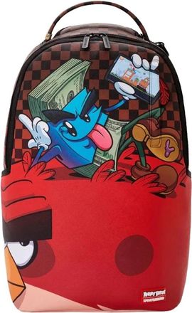 Sprayground Sprayground - Money Boy Chillin On Big Angry Bird Rugzak - unisex - Tassen - Veelkleurig - Maat: ONE Size Velours