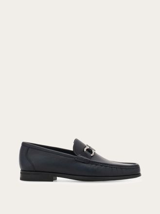Ferragamo Men Loafer with Gancini buckle Blue Size 10.5