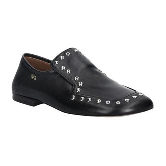 Wales Bonner Instapper met Studs - Dames - Loafers - Zwart - 36 EU - Leer - Schoenen