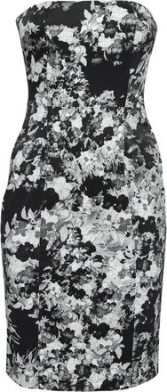 Erdem Midi-jurk met bloemenprint - Zwart