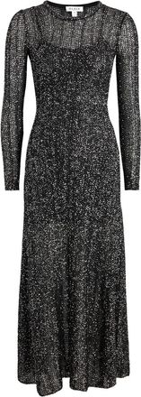 Alaia Sequin-embellished Knitted Maxi Dress - Black - 42 (UK14 / L)